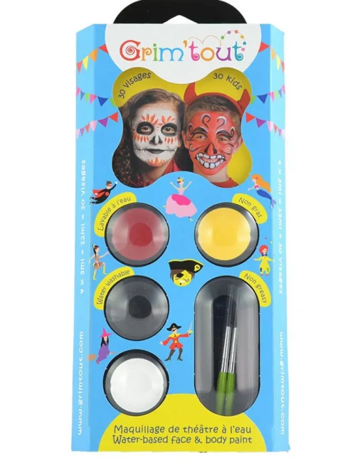 Ansigtsfarve - Palette M.4 Farver - Halloween