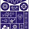 Ansigtsfarve - Skabelon Til Blomster