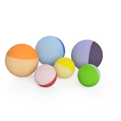 Bobles Boldsaet Rainbow, 6 Stk