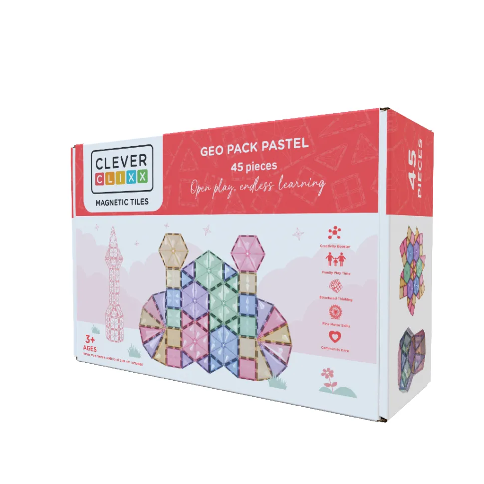 Cleverclixx | Pastel Geo, 45 Stk