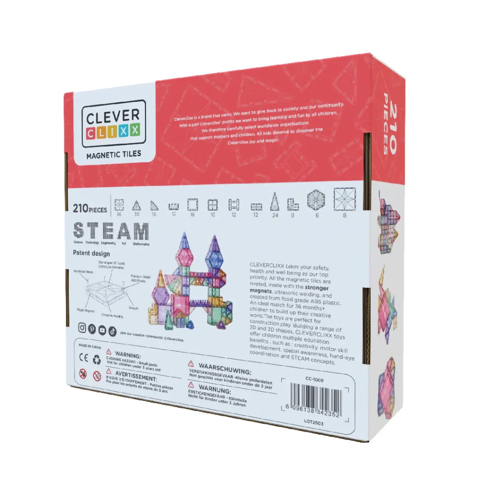 Cleverclixx | Pastel Mega, 210 Stk
