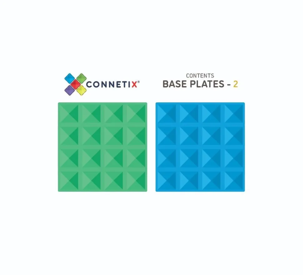 Connetix | Baseplates, Blue & Green, 2 Stk
