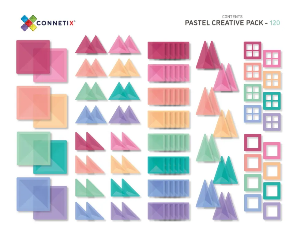 Connetix | Pastel Creative, 120 Stk