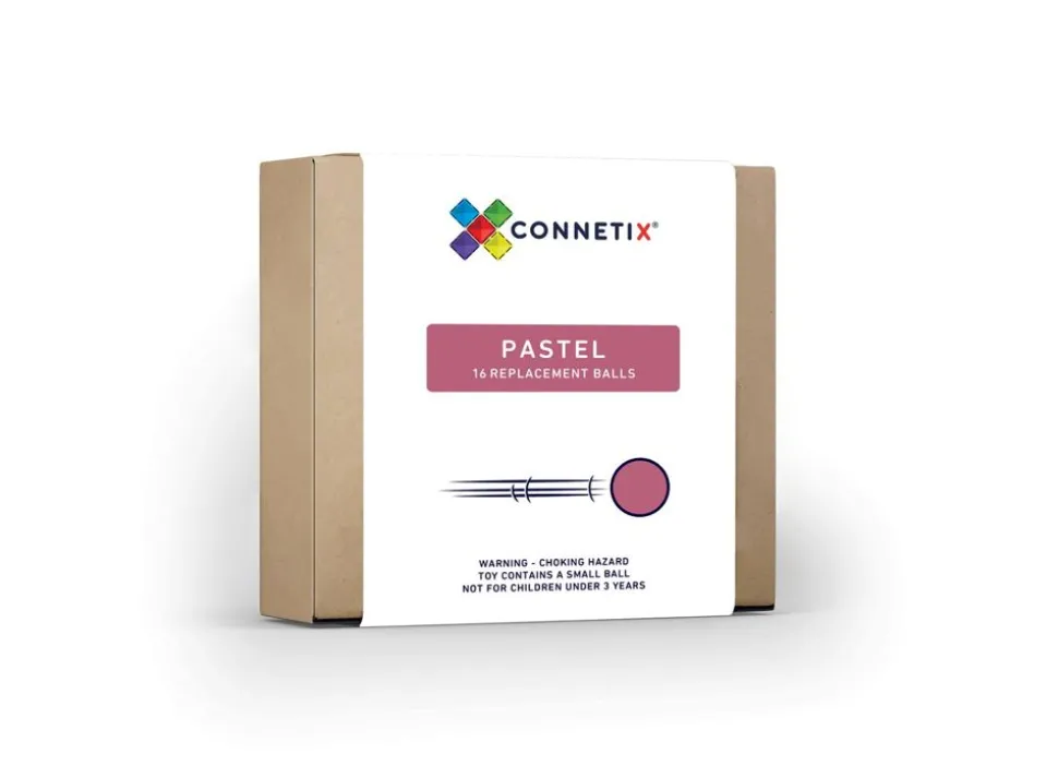 Connetix | Pastel Kugler Til Kuglebane, 16 Stk