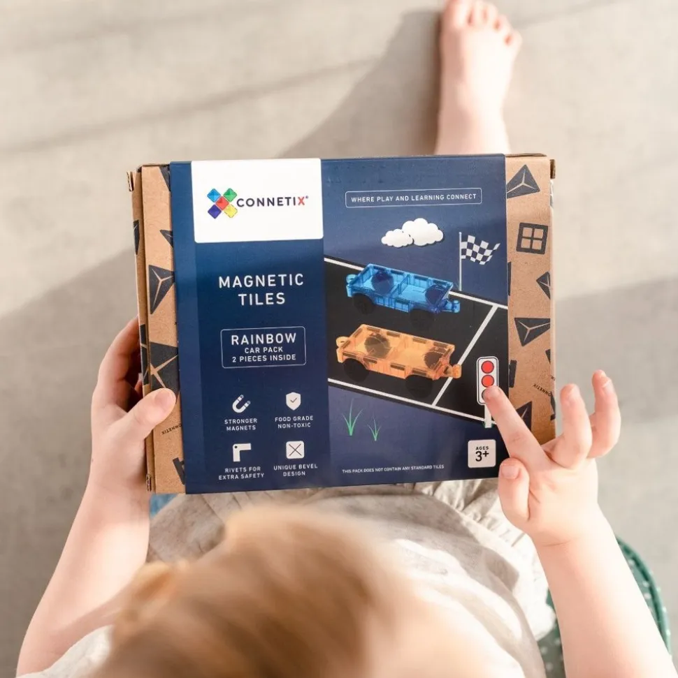 Connetix | Rainbow Biler, 2 Stk