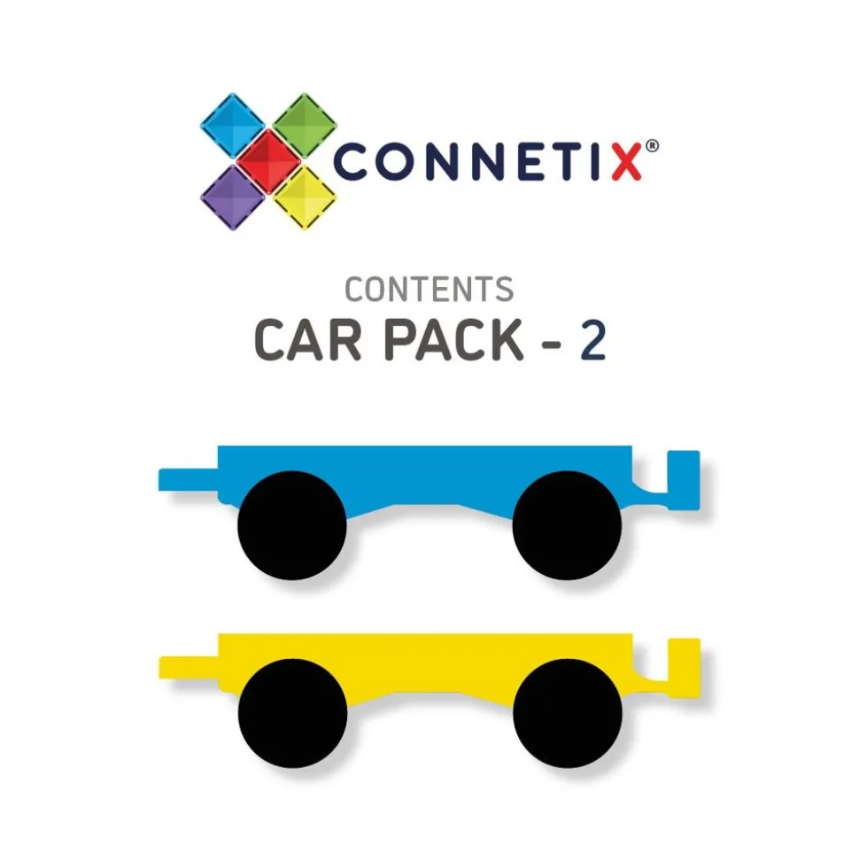 Connetix | Rainbow Biler, 2 Stk
