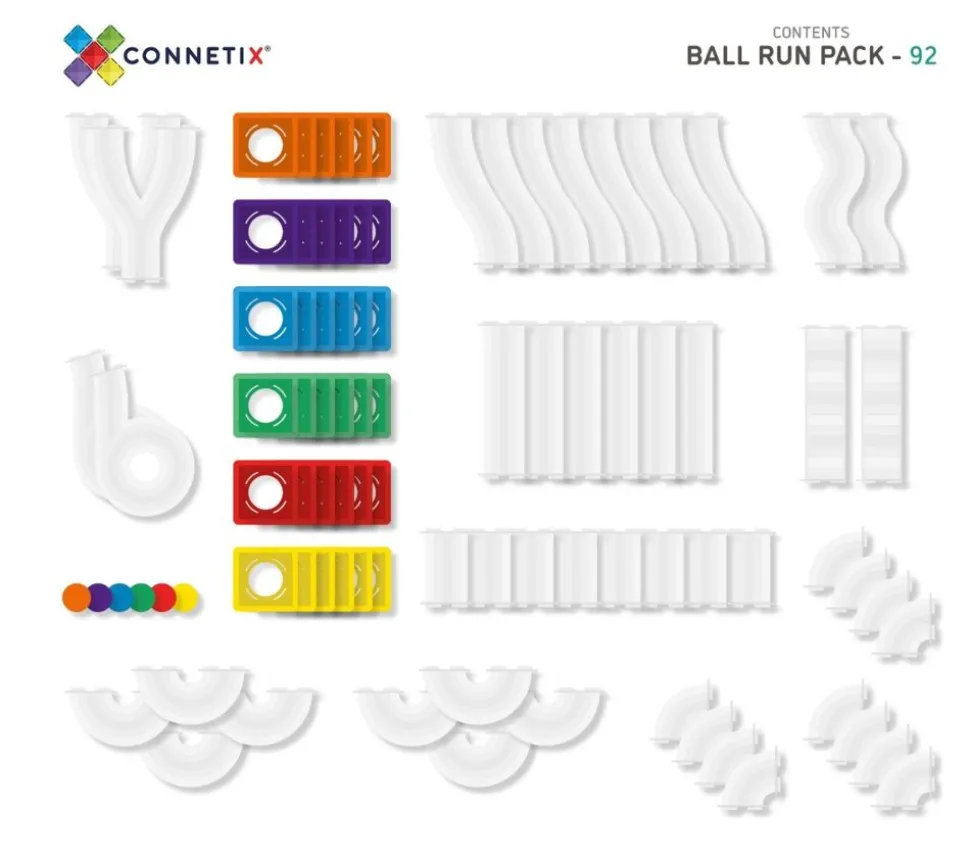 Connetix | Rainbow Kuglebane, 92 Stk