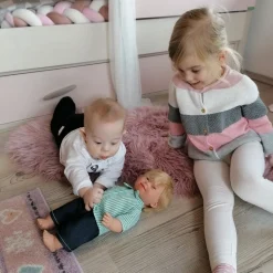 Dukke M. Downs Syndrom - Dreng, Blond Har, 40 Cm