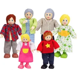 Dukkehus - Dukkefamilie - Flere Generationer