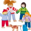 Dukkehus - Dukkefamilie Inkl. Hund