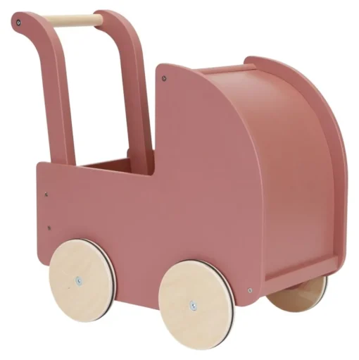 Dukkevogn Inkl. Sengesaet - Rosa
