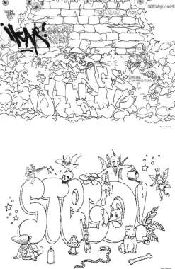 Farvelaegningsbog - Graffiti