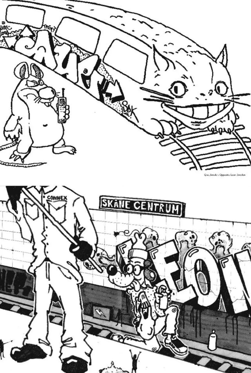 Farvelaegningsbog - Graffiti
