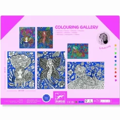 Farvelaegningsplakater - Blomster, 3 Stk