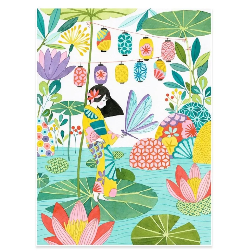 Farvelaegningsplakater - Japan, 3 Stk