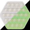 Fidget Pop It - Sekskantet/Glow In The Dark, 1 Stk