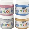 Fingermaling 150 Ml. - Metallic, 4 Stk