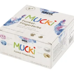 Fingermaling 150 Ml. - Metallic, 4 Stk