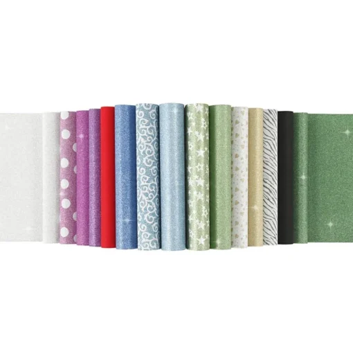 Glitterpapir A4, 30 Ark