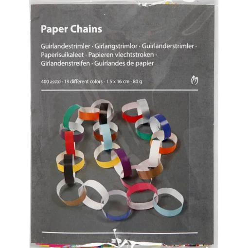 Guirlandestrimler - Ensfarvet, 400 Stk.
