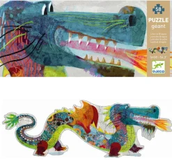 Gulvpuslespil Med 58 Brikker - Dragen Leon