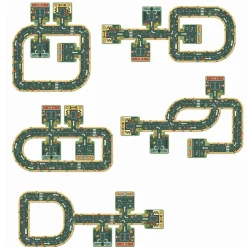 Gulvpuslespil Med 21 Brikker - Veje