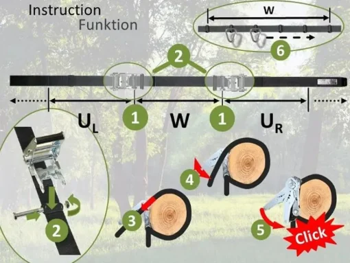 Gyngeophaeng Til Trae - Line 600 Cm