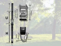 Gyngeophaeng Til Trae - Med Las 100 Cm