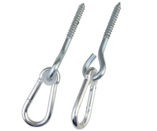 GyngeTilbehør - Krog Med Karabin, 2 Stk