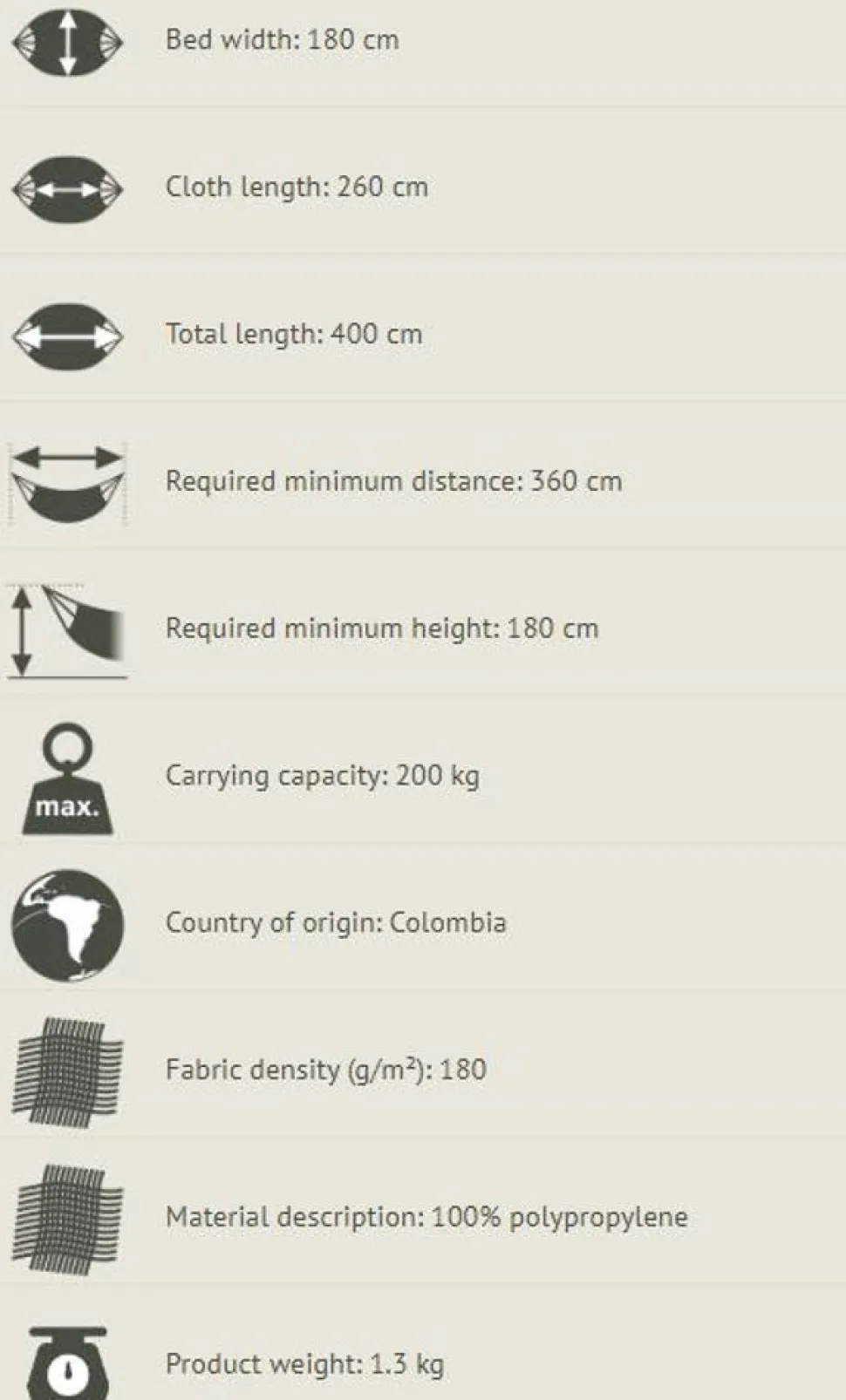 Haengekoje Kingsize Outdoor - Toucan