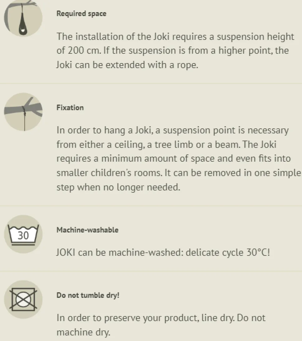 Haengekojehule Indoor & Outdoor Inkl. Ophaeng