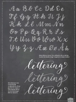 Hand Lettering - Ovehaefte M. Bogstaver