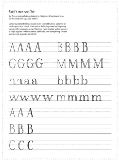 Hand Lettering - Ovehaefte M. Bogstaver