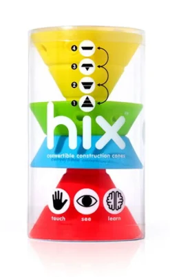 Hix Silikone-Kegler - Klare Farver, 4 Stk