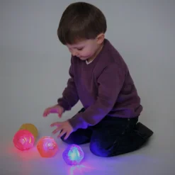 Hoppebolde M. Blinklys, 4 Stk