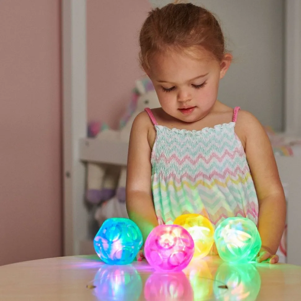 Hoppebolde M. Blinklys, 4 Stk