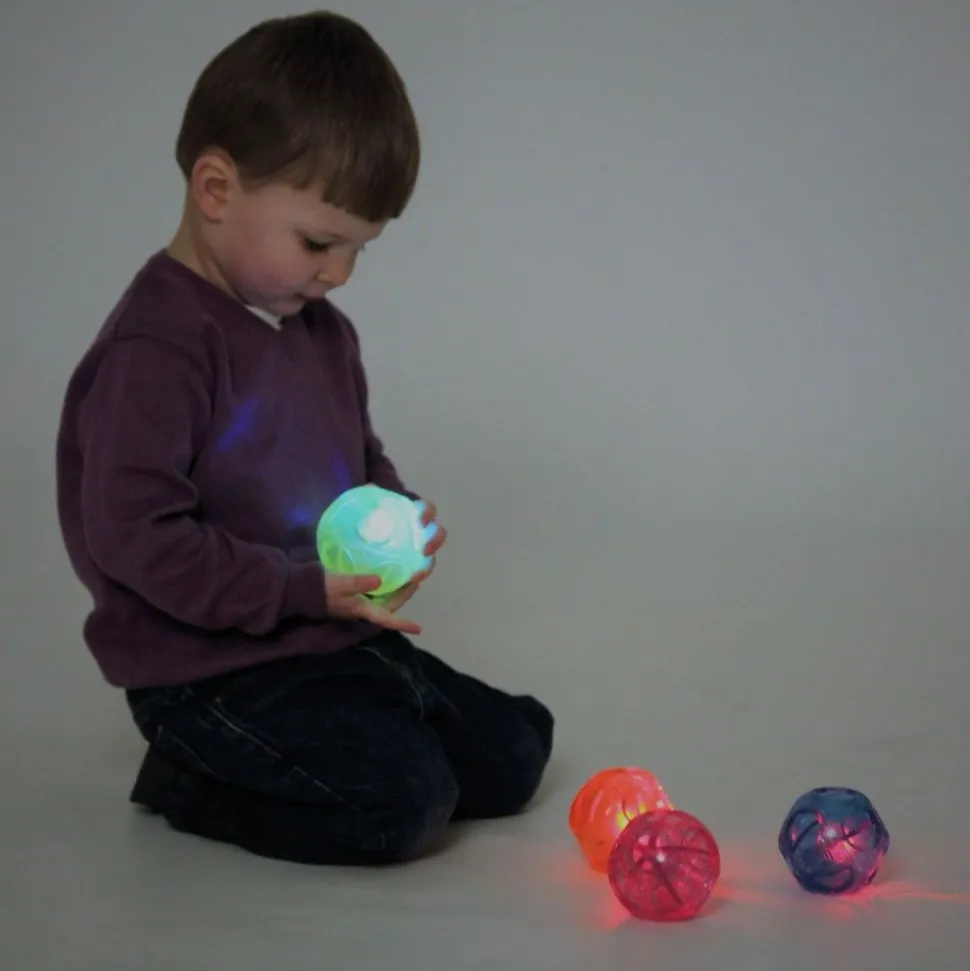 Hoppebolde M. Blinklys, 4 Stk