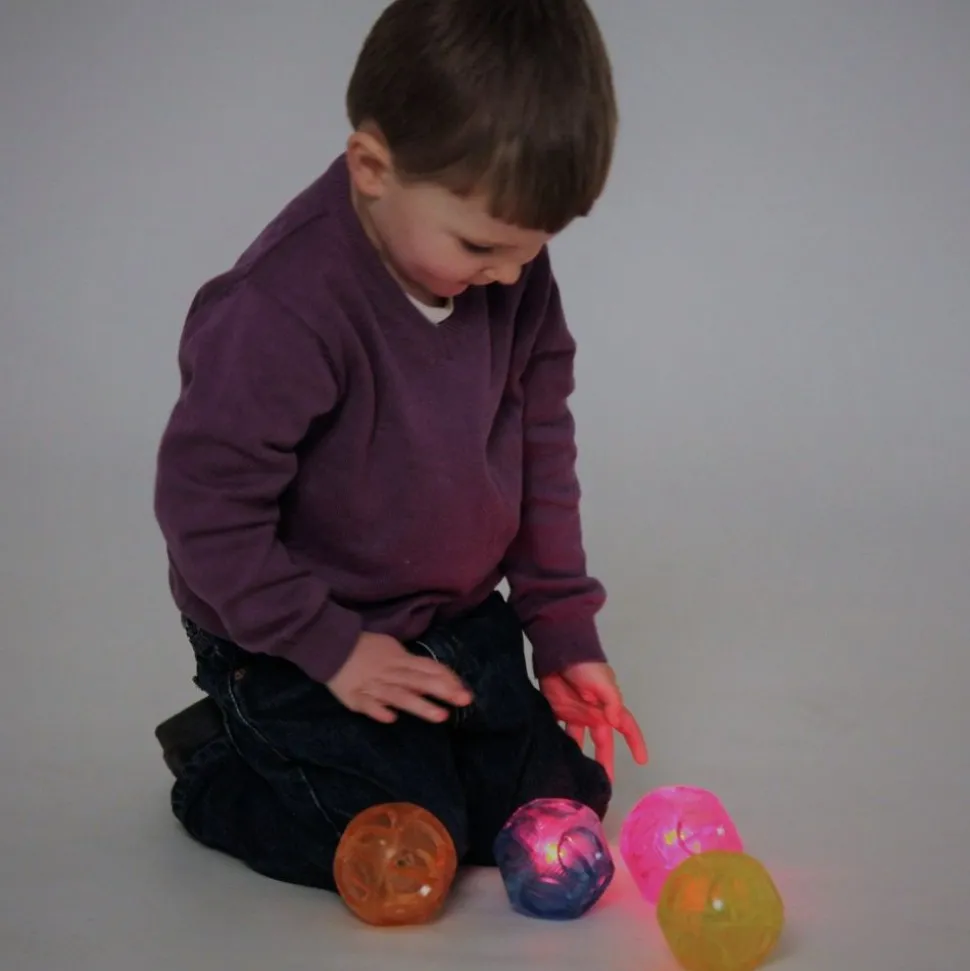 Hoppebolde M. Blinklys, 4 Stk