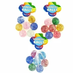 Hoppebolde O 3,2 Cm - Glitter, 7 Stk