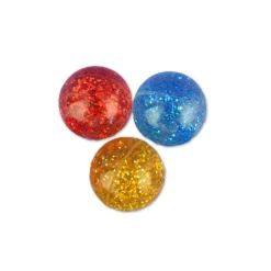Hoppebolde O 4,5 Cm - Glitter, 3 Stk