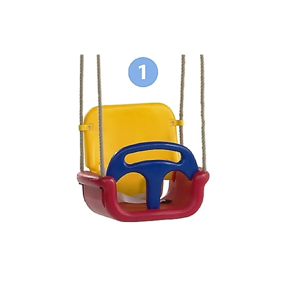 3-I-1 Babygynge - Gul/Rod
