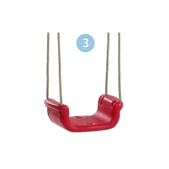 3-I-1 Babygynge - Gul/Rod