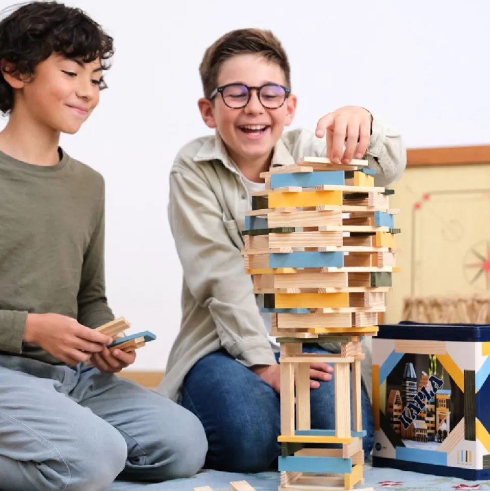 Kapla Klodser - Bla/Gul/Gron, 120 Stk