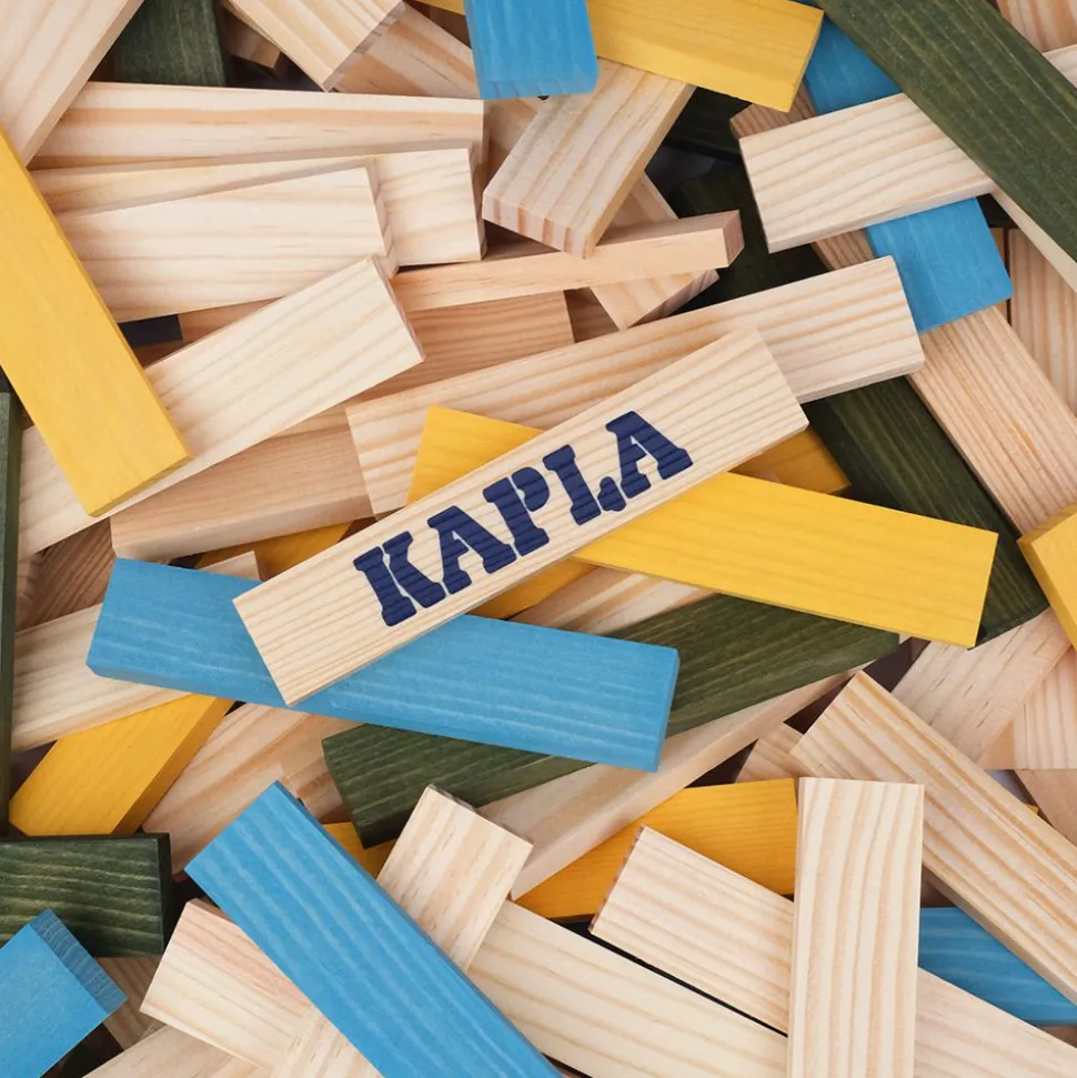 Kapla Klodser - Bla/Gul/Gron, 120 Stk