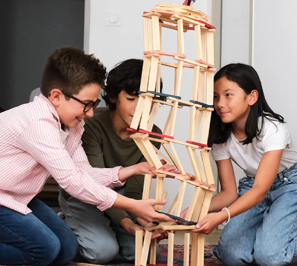 Kapla Klodser - Bla/Rod/Pink, 120 Stk