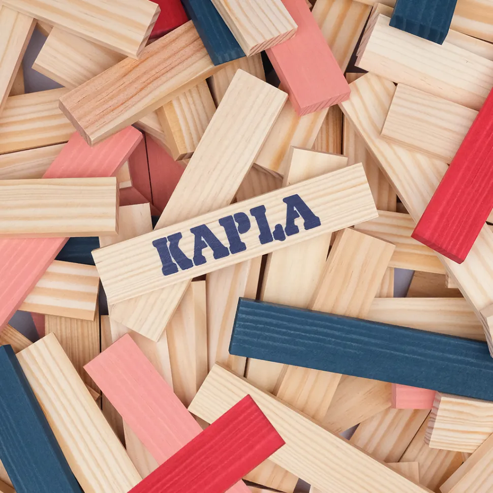 Kapla Klodser - Bla/Rod/Pink, 120 Stk