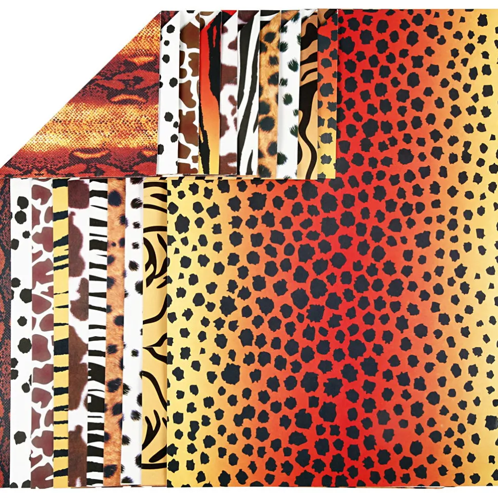 Karton A4 - Dyreprint, 10 Ass. Ark