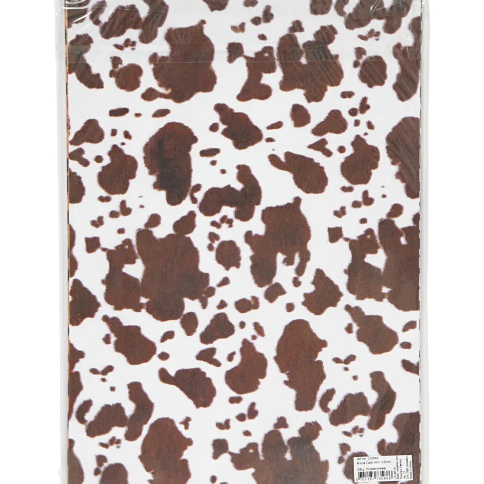 Karton A4 - Dyreprint, 10 Ass. Ark