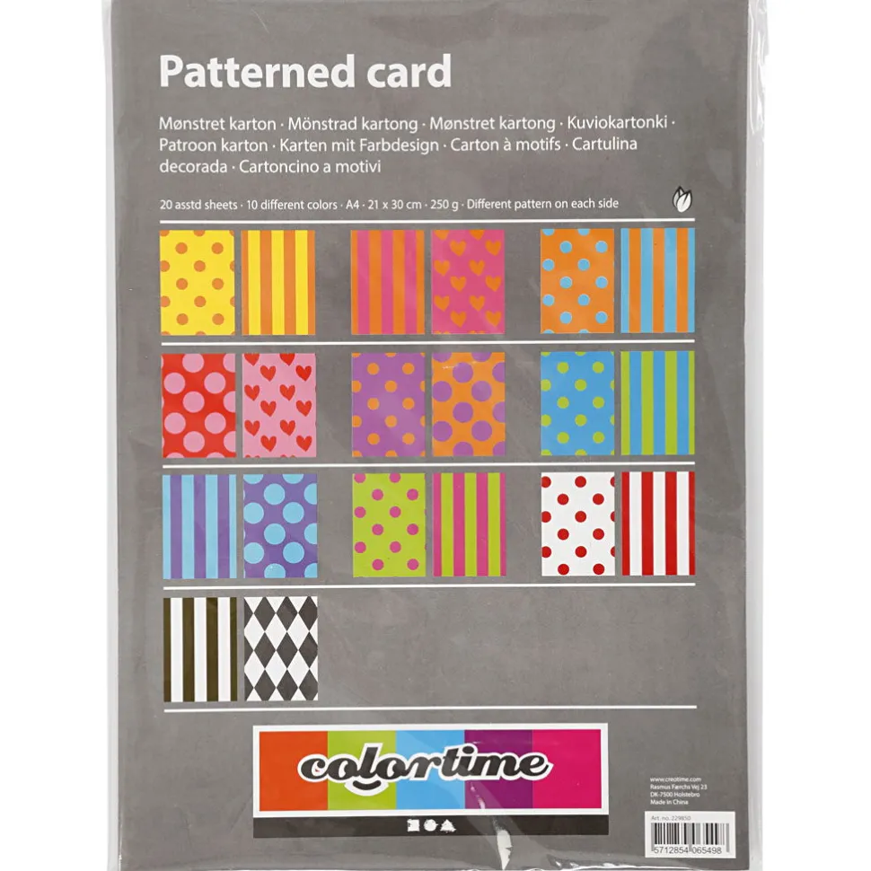 Karton A4 - Monstre, 20 Ass. Ark