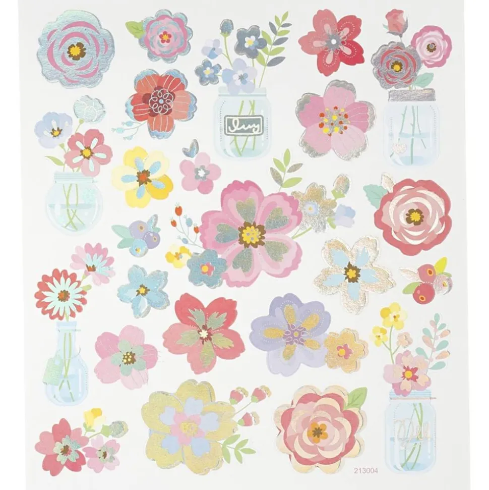 Klistermaerker - Forarsblomster, 1 Ark